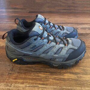 Merrell Moab 2 Hiking Boots Shoes Waterproof Beluga Gray Mens 9.5 J06029W (Wide)